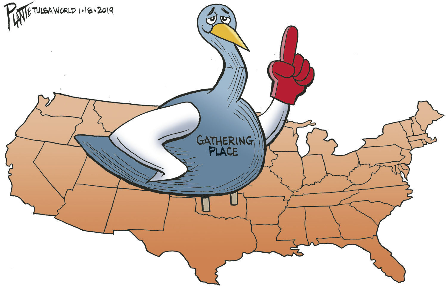 Bruce Plante Cartoon: Gathering Place is number one